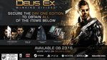 <a href=news_deus_ex_mankind_divided_101_trailer-17810_en.html>Deus Ex: Mankind Divided - 101 Trailer</a> - Day 1 / Digital Standard Edition