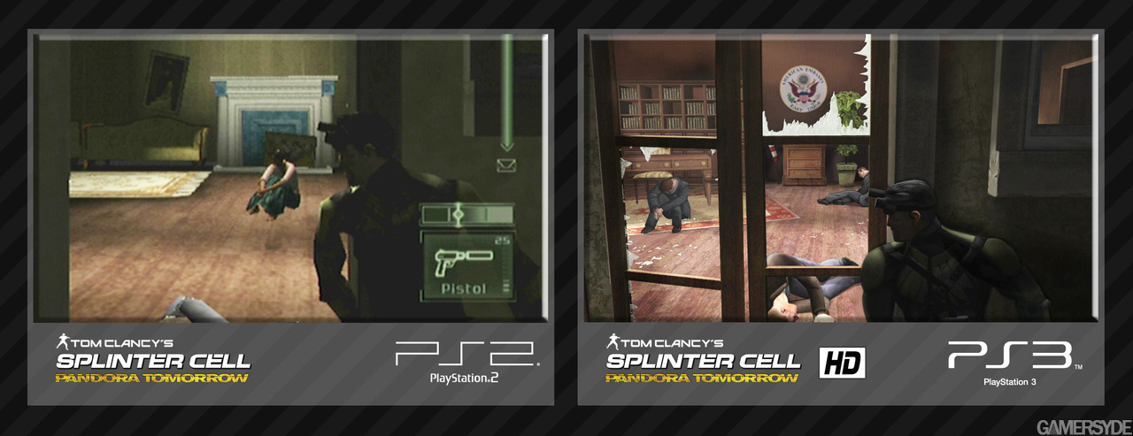 Splinter Cell Pandora Tomorrow  PS2 vs Xbox vs PS3 vs ONE X vs GC