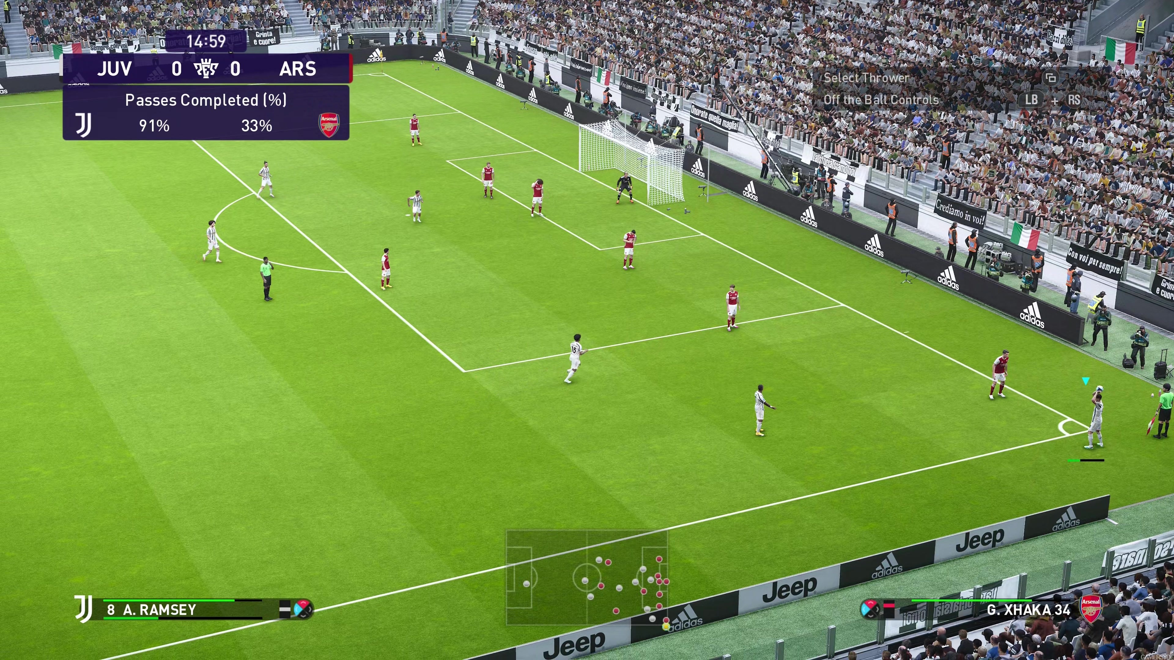 EFootball PES 2021 Juventus Vs Arsenal XB1X 4K High Quality