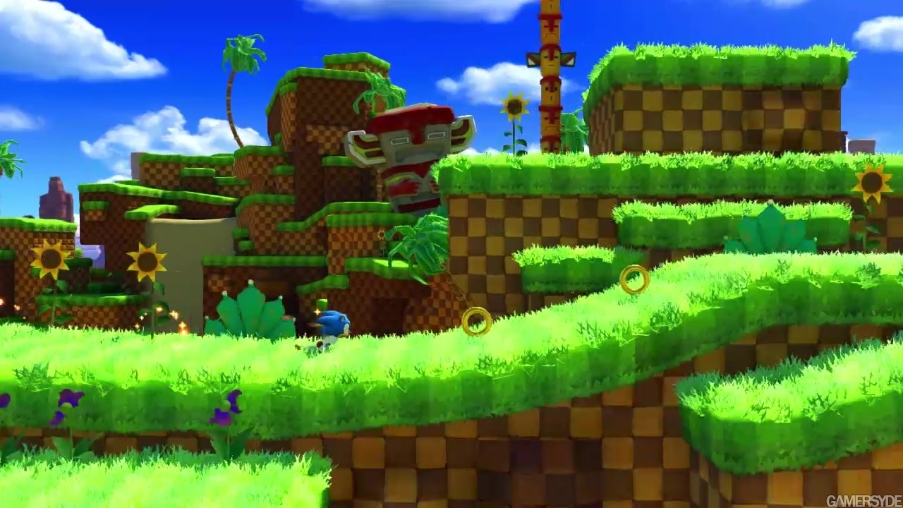 Novo gameplay de Sonic Forces clássica mostra fase Green Hill Zone