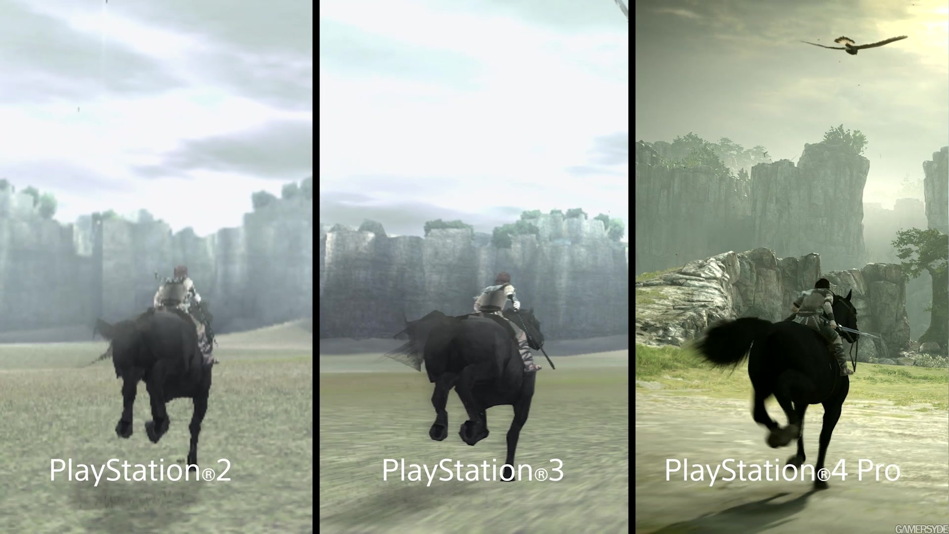 Shadow Of The Colossus Psx Comparison Trailer High Quality Stream And Download Gamersyde