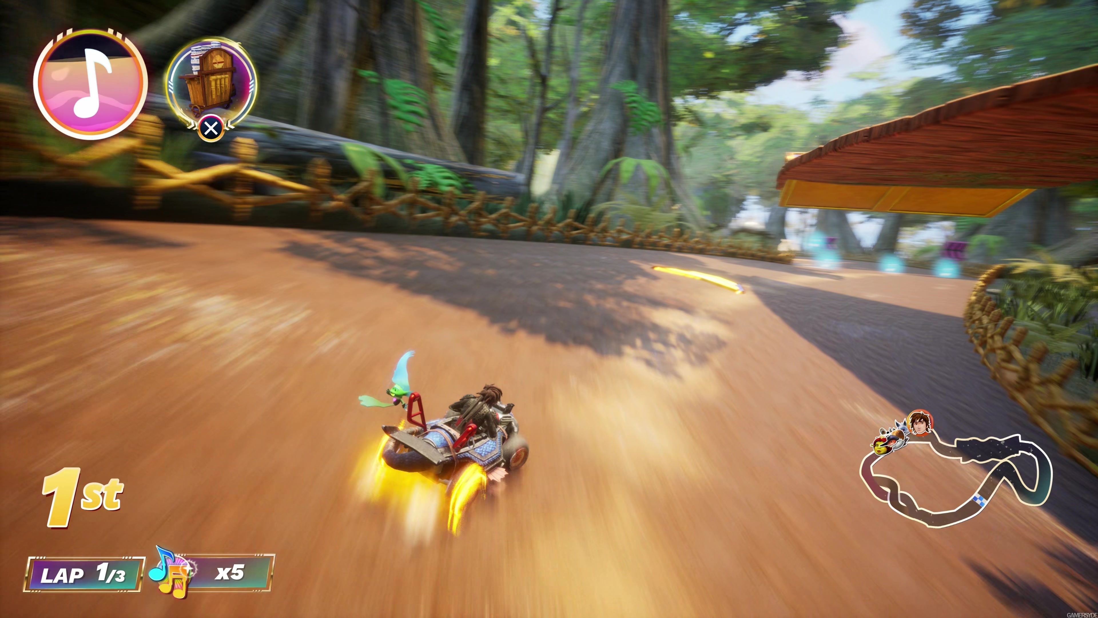 DreamWorks AllStar Kart Racing PS5 gameplay High quality stream and download Gamersyde