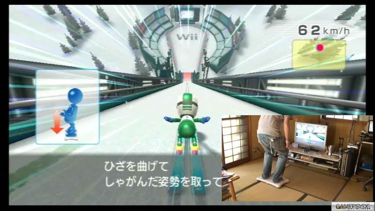 Wii Fit - Ski Jump (Picture in Picture) - High quality stream and download 